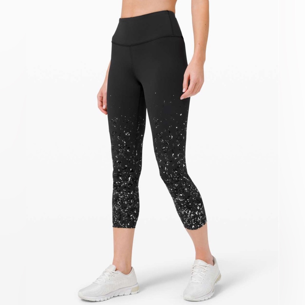 Lululemon Speed Wunder Mid Rise Crop 23" *Speckle Shine
